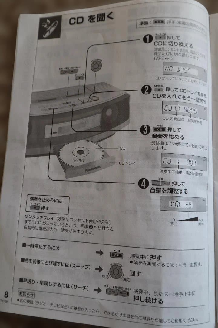 Panasonic RX-EDS1 CDプレーヤー