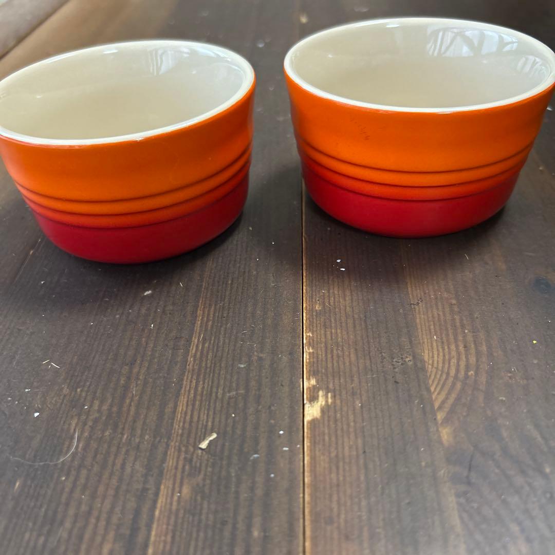 ル・クルーゼ　オーバル30㎝2枚　アップル　ココット　スプーンレスト　6点　廃盤