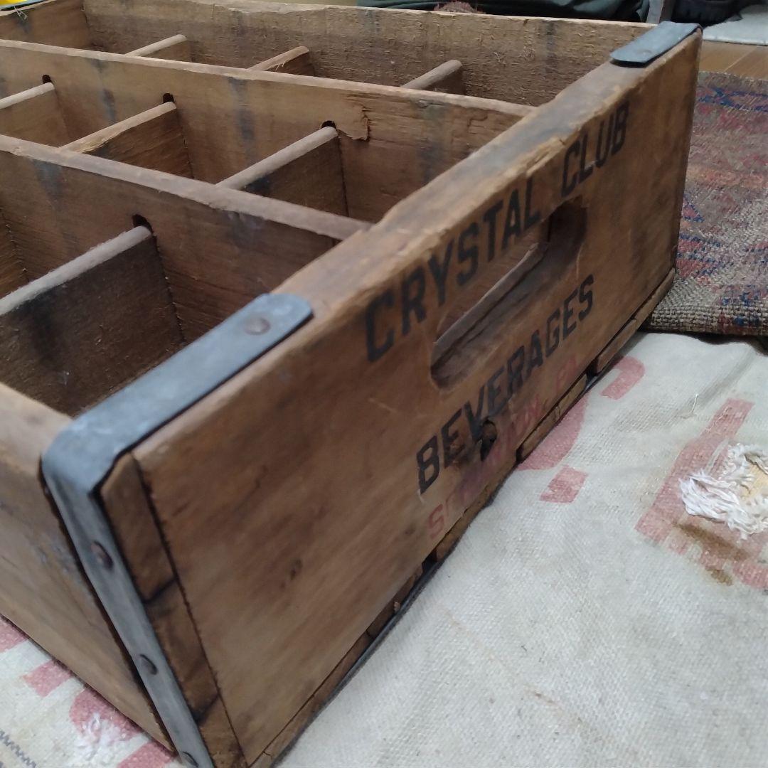 60s vintage Crystal club ウッドボックス　木箱