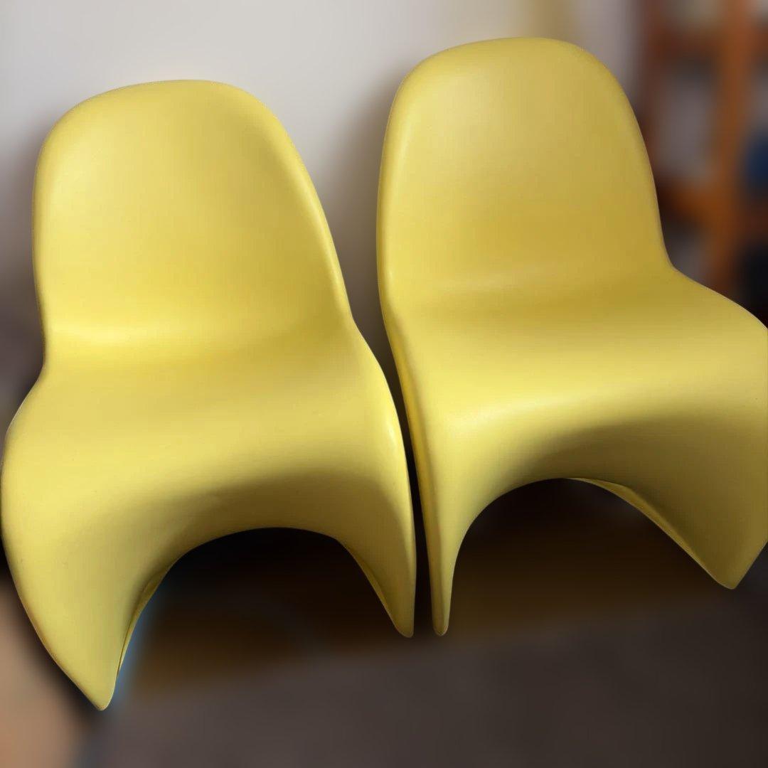 【vitra正規品】パントンチェア イエロー　2/2