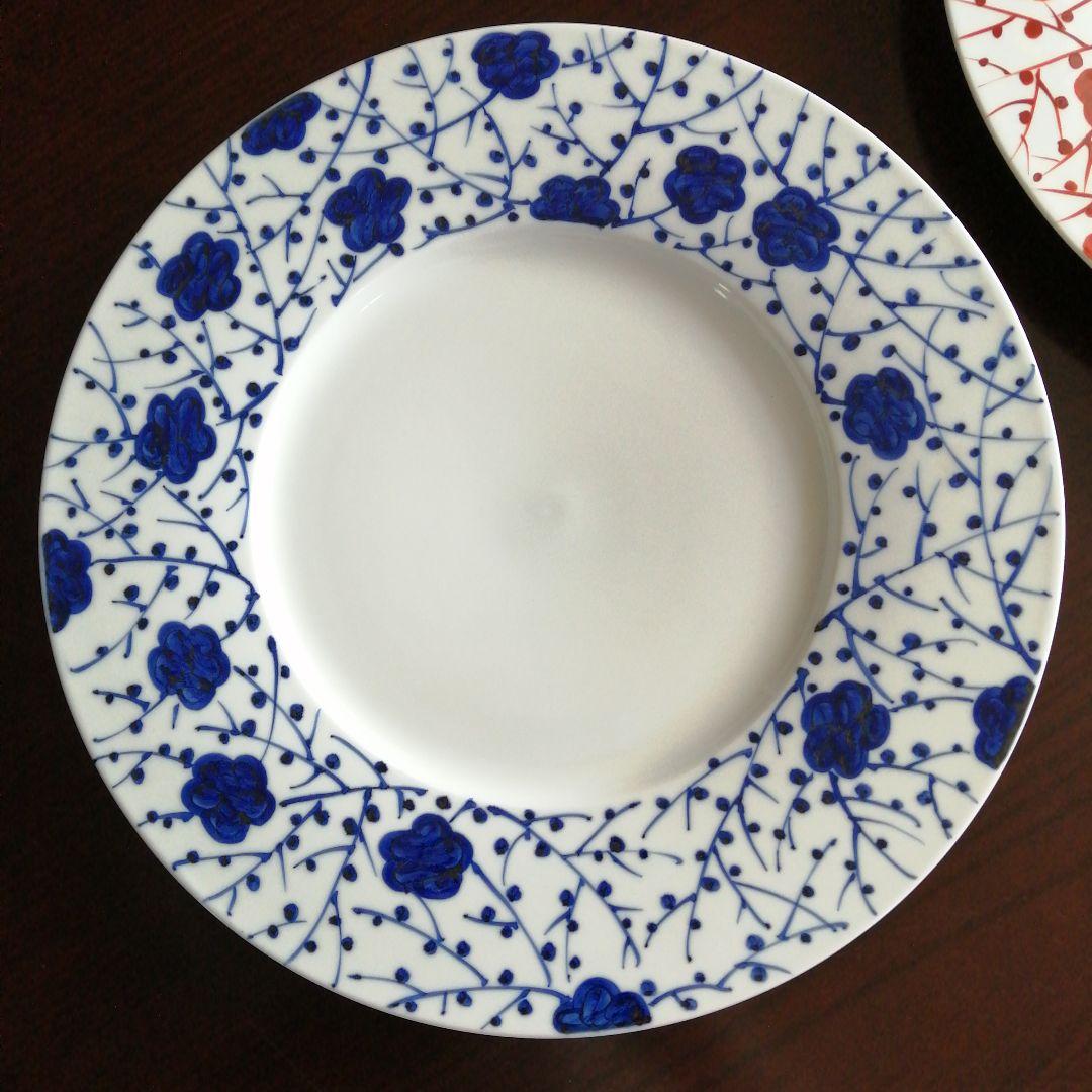 波佐見焼　agasuke　色絵プレート　2枚　32cm　今物