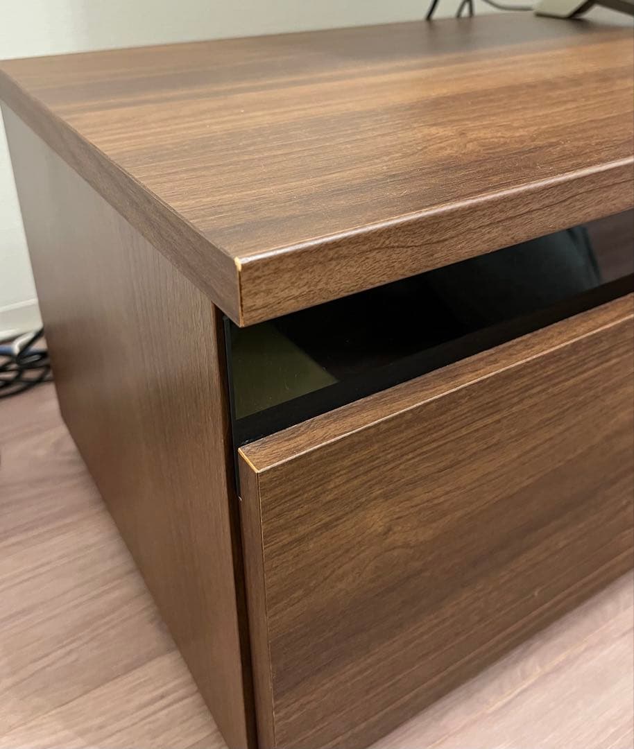 【ブ】【LOWYA】日本製 ウォールナット調 テレビ台 180cm