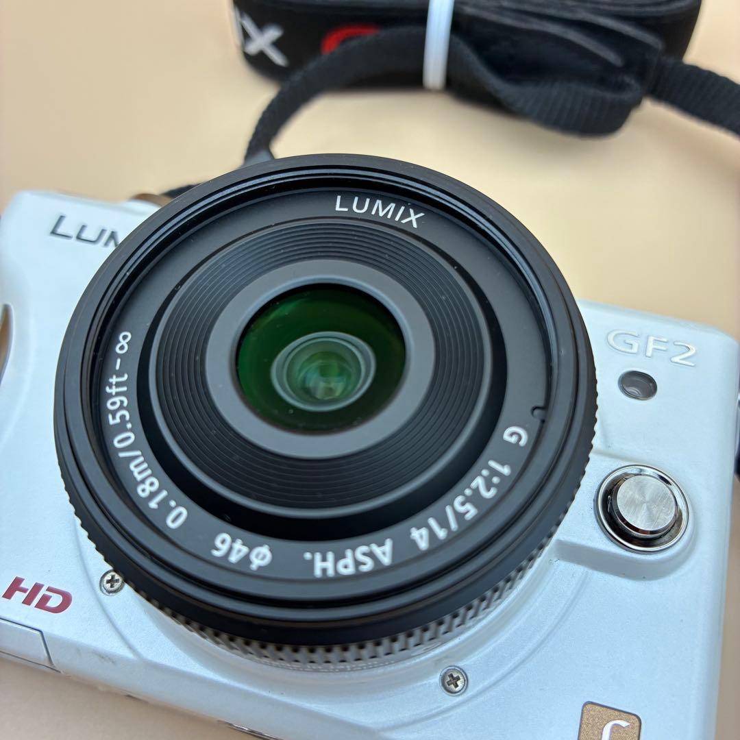 ★極美品★ LUMIX GF2 ホワイト 憧れのパンケーキレンズセット♪