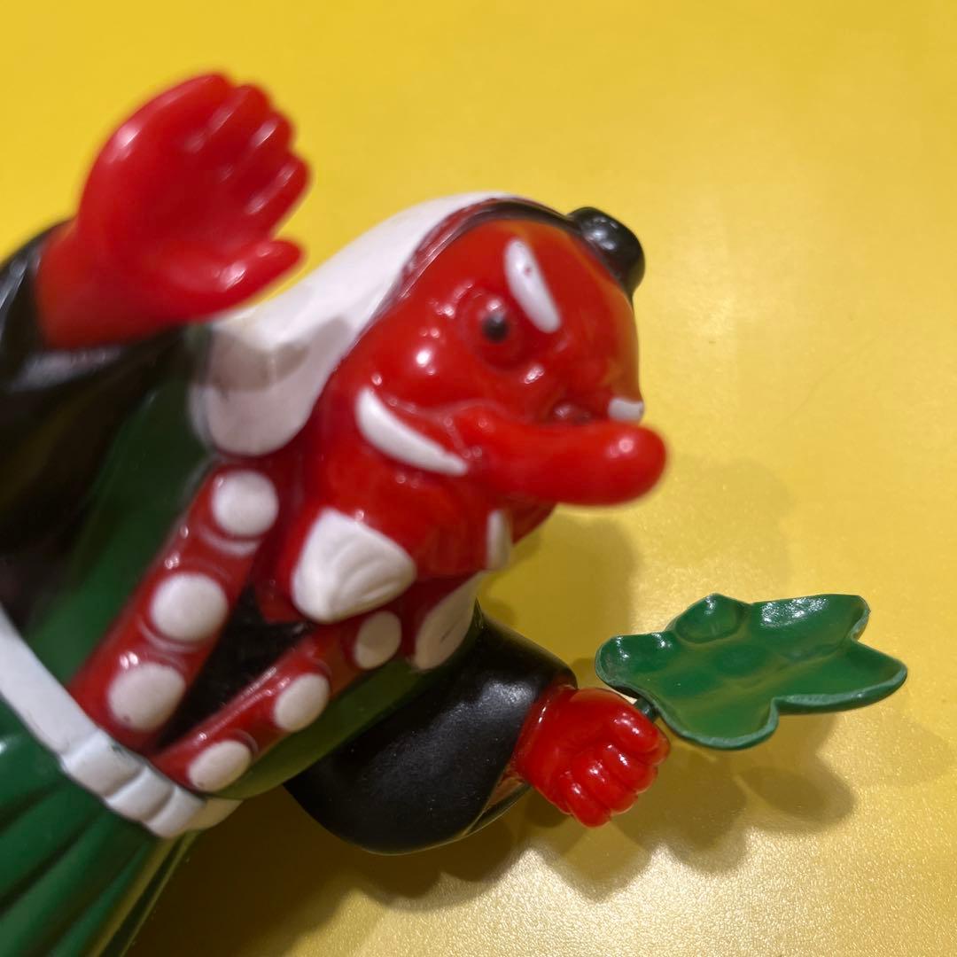 希少　高尾山　天狗　ソフビ　貯金箱　企業モノ　昭和　妖怪