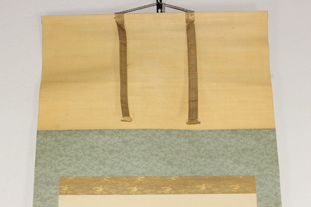 No5575掛軸　犬伏真渕(真淵) 旭日静波図　絹本着色　日出　古美術　送料無料