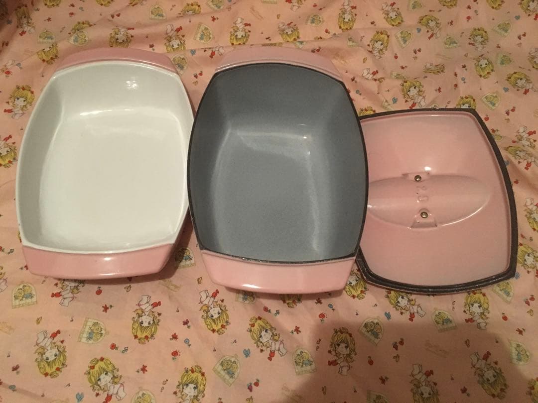 期間限定　ル・クルーゼ  ヴィンテージ　コケル　ピンク　大　小　2個セット　レア