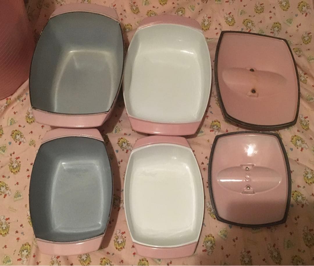 期間限定　ル・クルーゼ  ヴィンテージ　コケル　ピンク　大　小　2個セット　レア