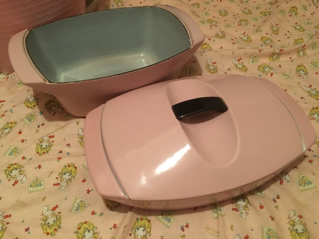 期間限定　ル・クルーゼ  ヴィンテージ　コケル　ピンク　大　小　2個セット　レア