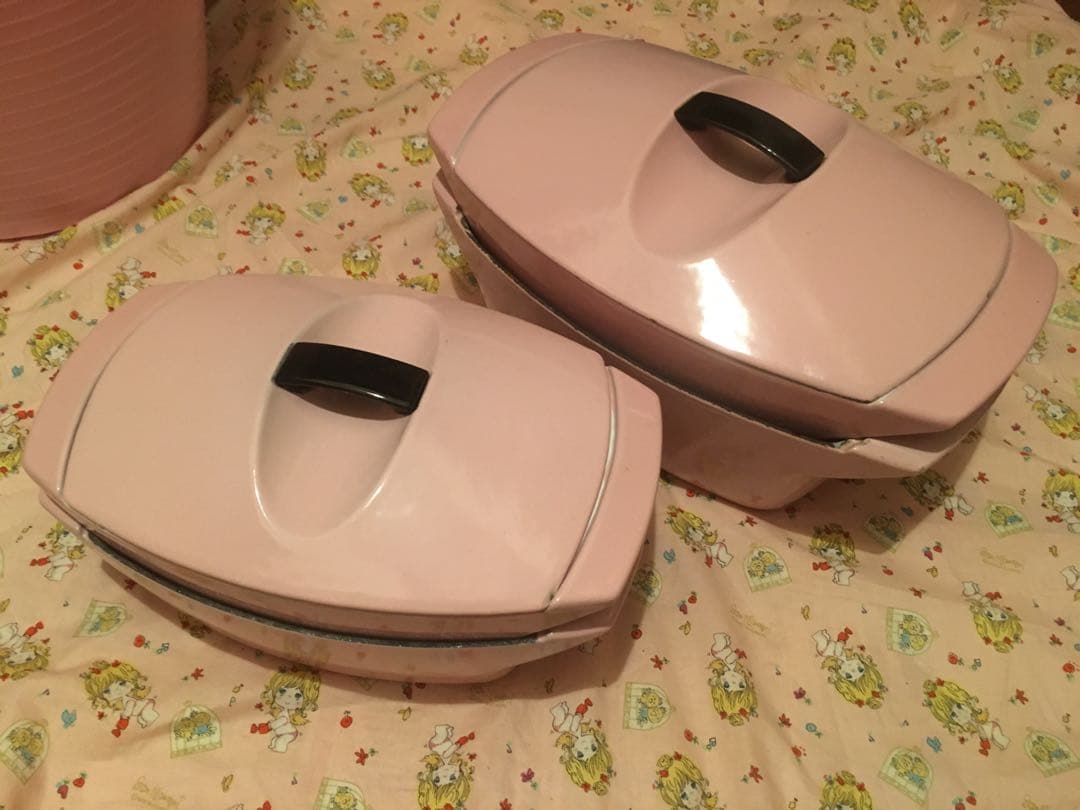 期間限定　ル・クルーゼ  ヴィンテージ　コケル　ピンク　大　小　2個セット　レア