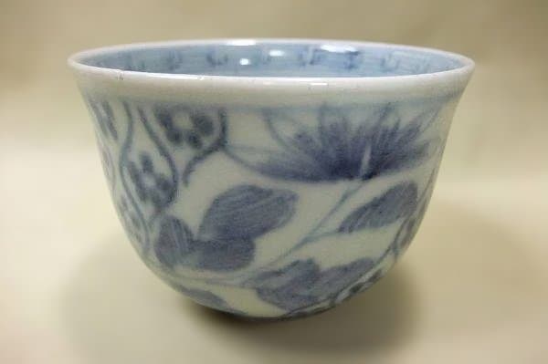 蔵出 初 明治期 伊万里 染付け 蕎麦チョコ 10客 骨董