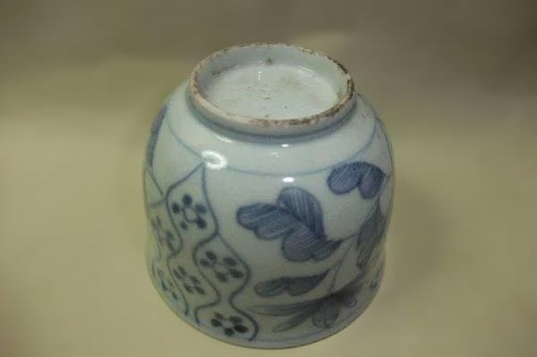 蔵出 初 明治期 伊万里 染付け 蕎麦チョコ 10客 骨董