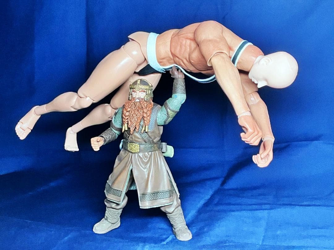 新品未開封『限定版ギムリ』ロードオブザリング ガチムチ系 アクションフィギュア