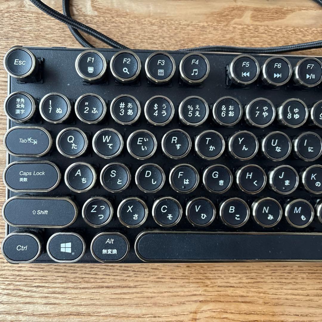 HKW タイプライター風キーボード　LEDバックライト
