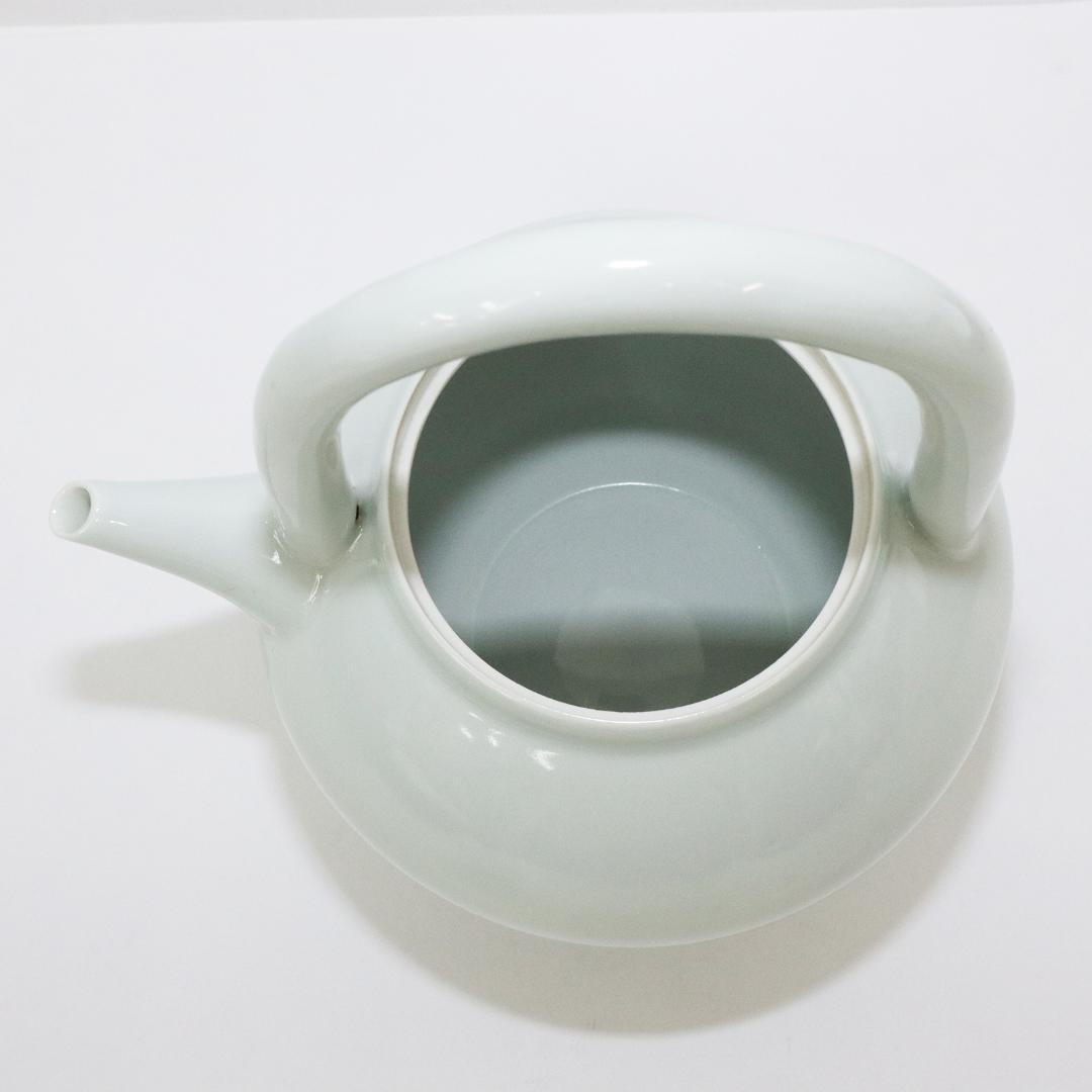 村田亀水造 白磁 急須 煎茶道具