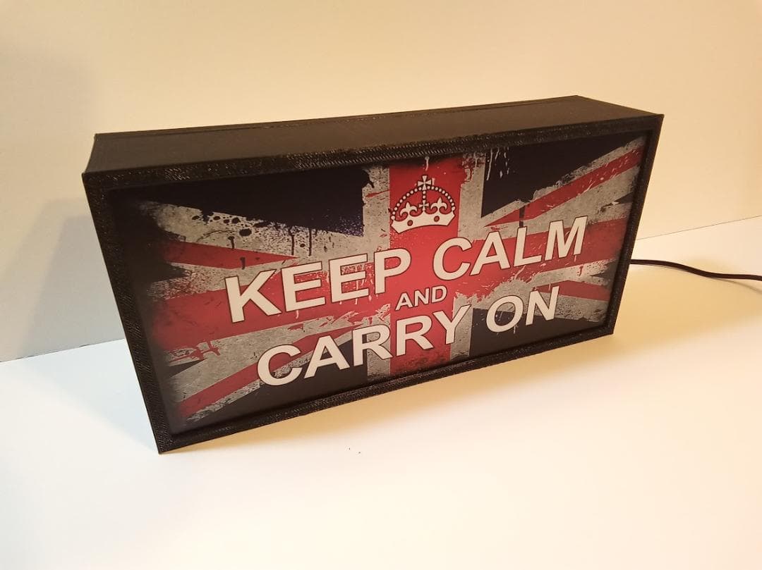 イギリス UK 宣伝 ポスター 文言 サイン 看板 置物 雑貨 ライトBOX