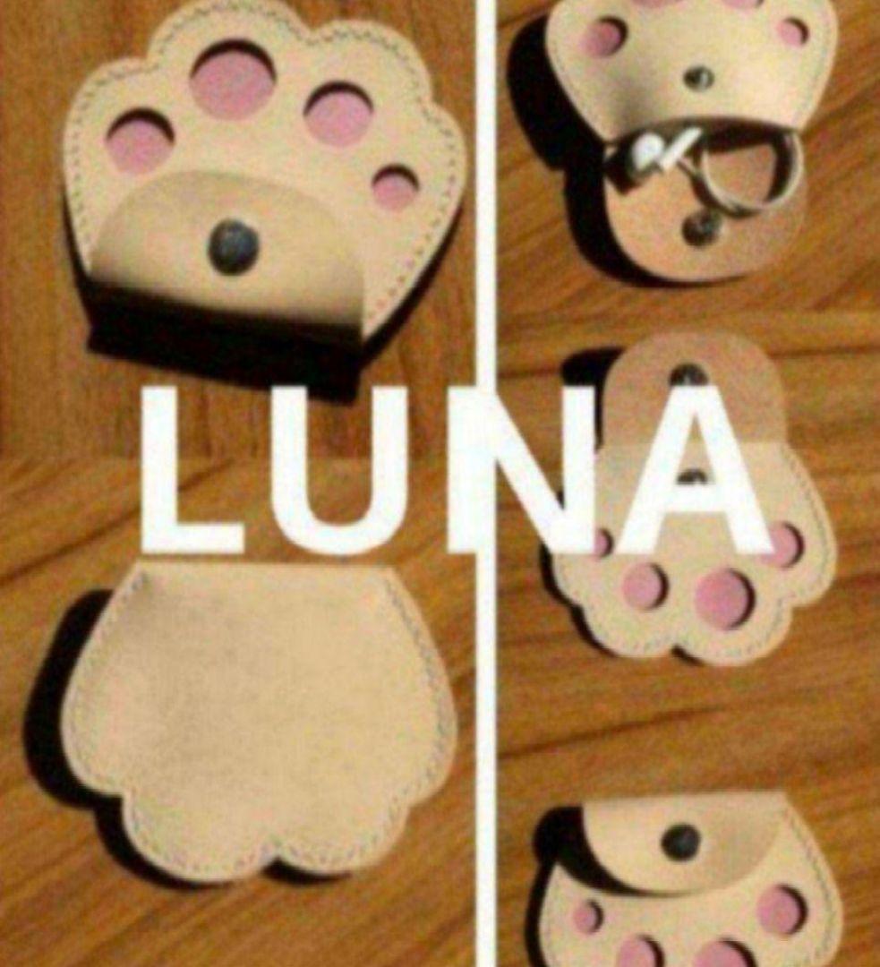 猫の爪の小銭入れ. 猫のイヤホンバッグの抜き型パンチ型紙レザークラフト