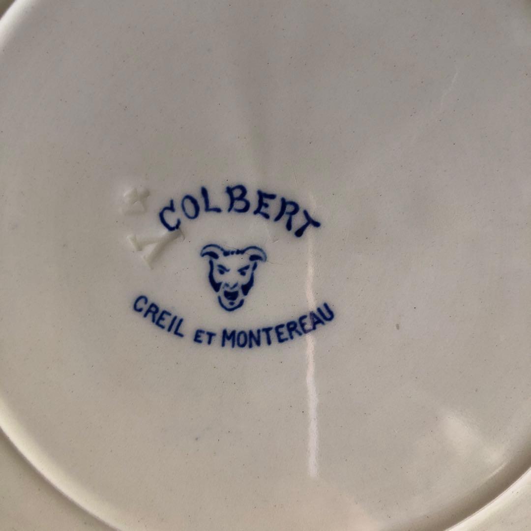 ① Creil et Montereau Colbert 平皿 アンティーク