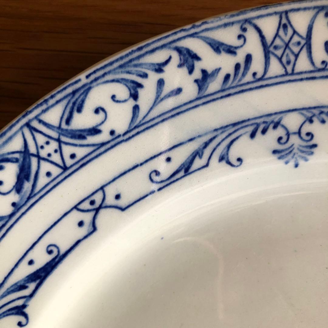 ① Creil et Montereau Colbert 平皿 アンティーク