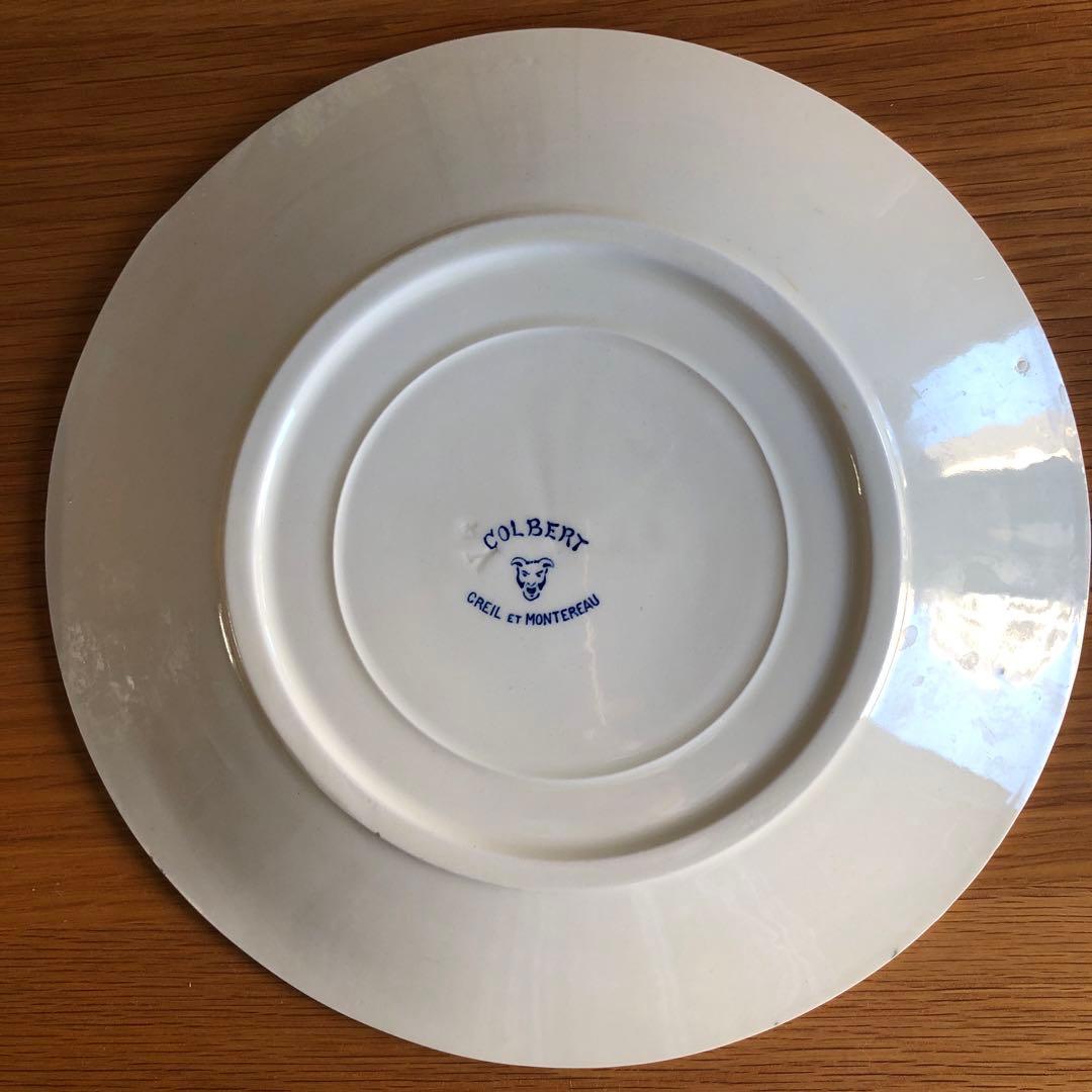 ① Creil et Montereau Colbert 平皿 アンティーク
