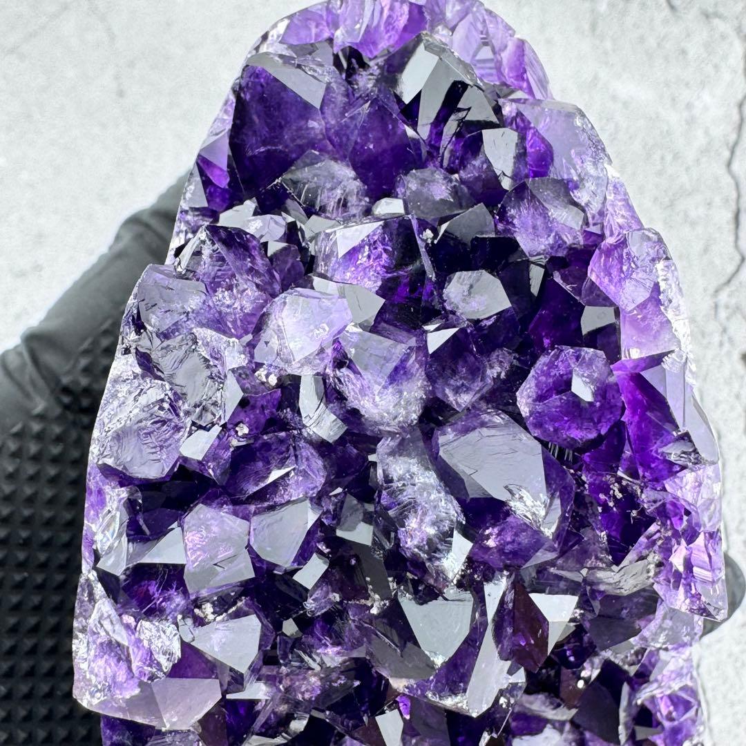 G-195高品質アメジスト クラスター ドーム　ウルグアイ産 高濃度 天然石