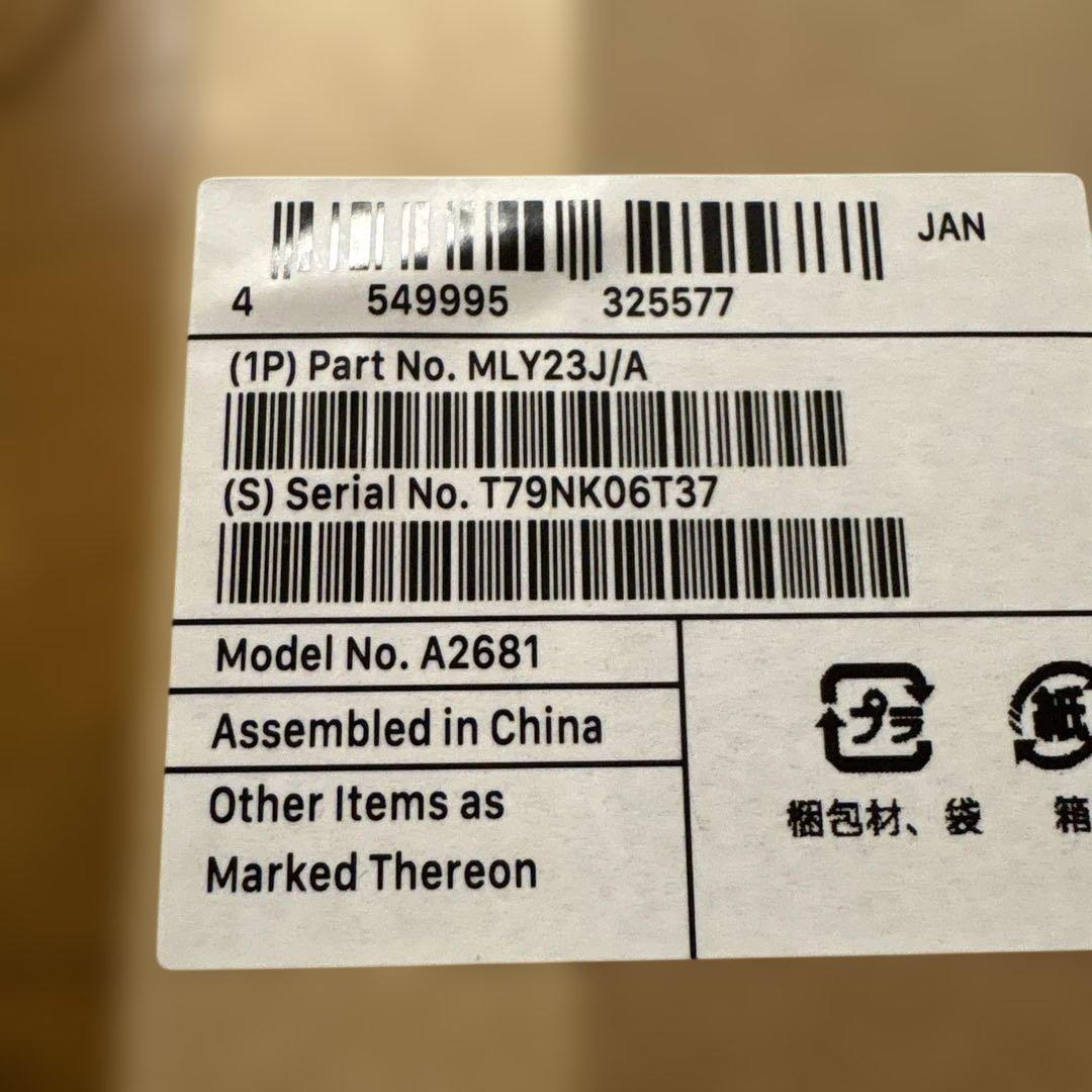 MacBook本体 MacBook Air (M2, 2022)