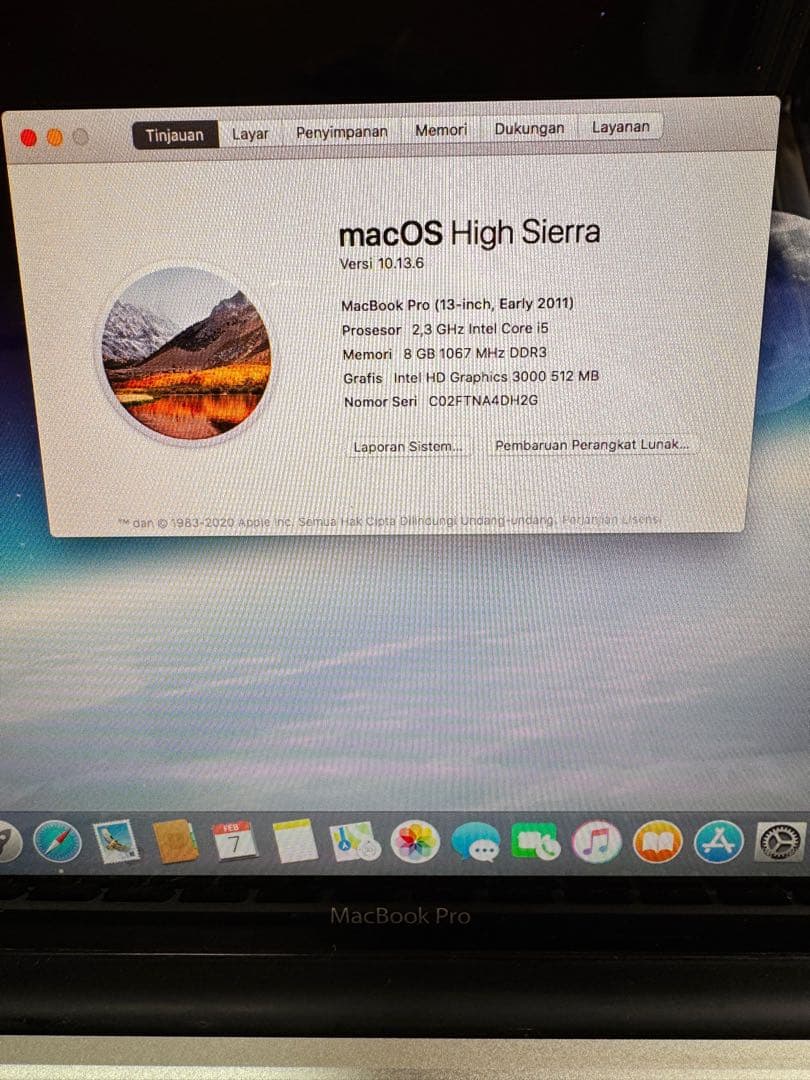 MacBook Pro 13 2011 Core i5 メモリ1TB シルバー