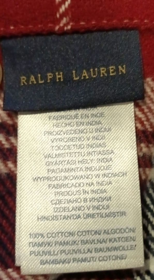 ◇ラルフローレン　Ralph Lauren チェック柄　ブランケット◇TBLKT