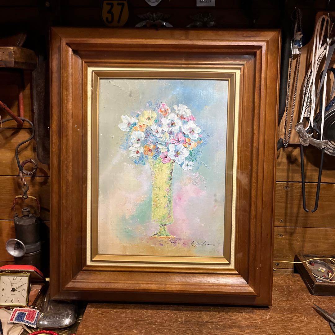 ヴィンテージ花瓶の花