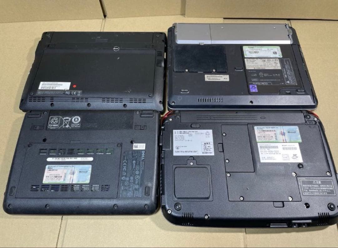 DELL FUJITSU ASUS ミニノート まとめて 7台