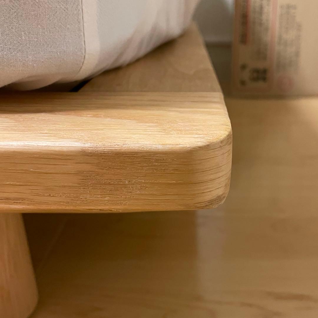 無印良品　ベッドフレーム　オーク材　シングル