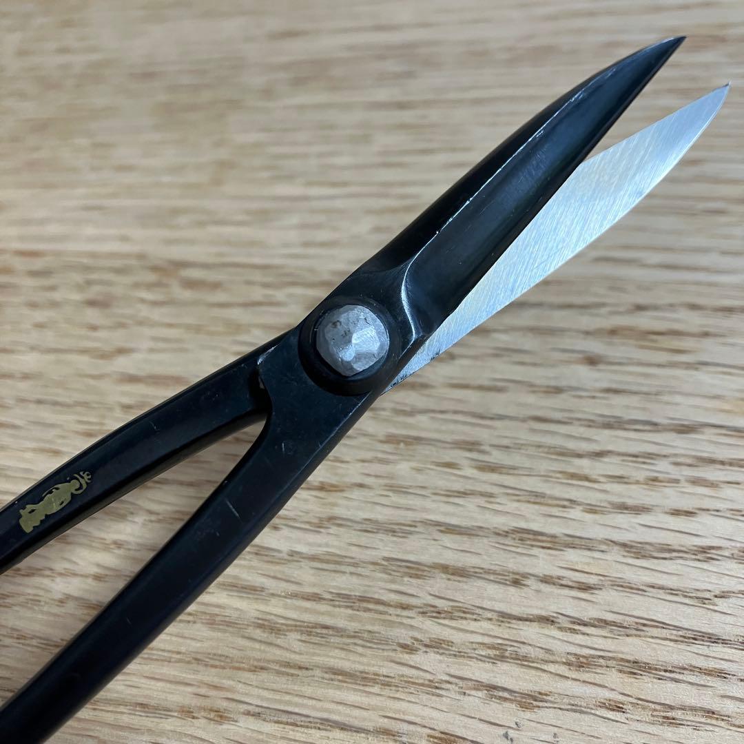 昌国　No.128 特製黒磨中型剪定鋏　盆栽道具