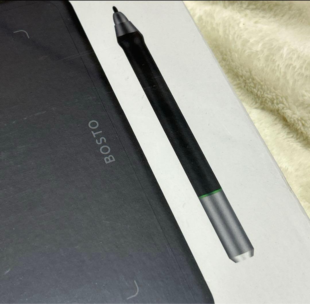 BOSTO ペンタブレット 10x6インチ 筆圧感知 タッチペン イラスト入門用