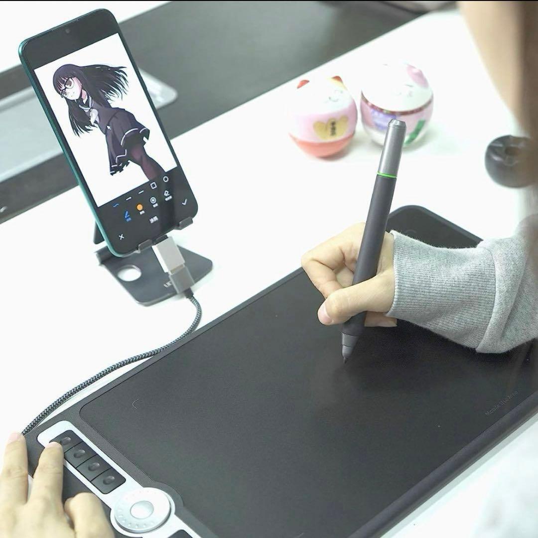 BOSTO ペンタブレット 10x6インチ 筆圧感知 タッチペン イラスト入門用