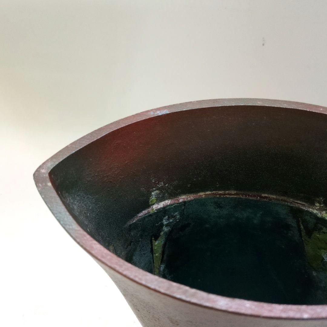 合金製花器「清流」池坊好み　池坊花器