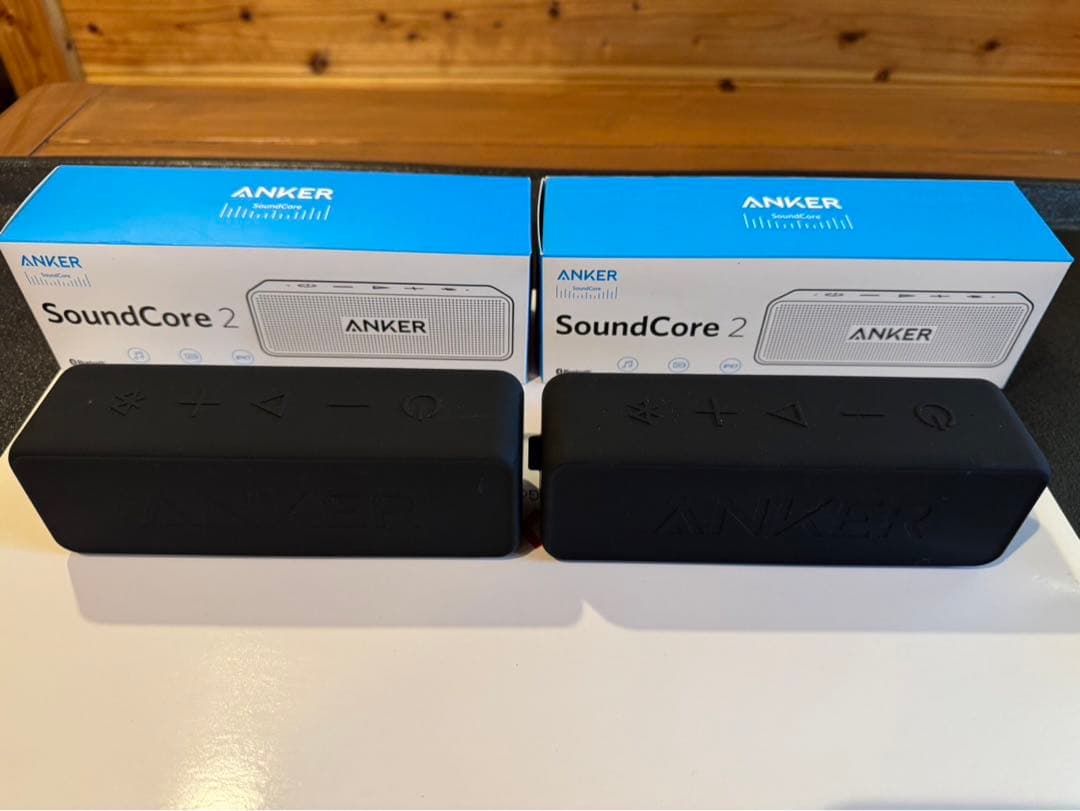 美品　改善版ANKER SoundCore 2 ワイヤレススピーカー2台セット