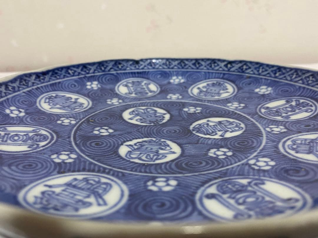 ⭐️中国陶磁 清時代 染付 壽字 吉祥文様 古玩 古美術品 珍物 骨董品