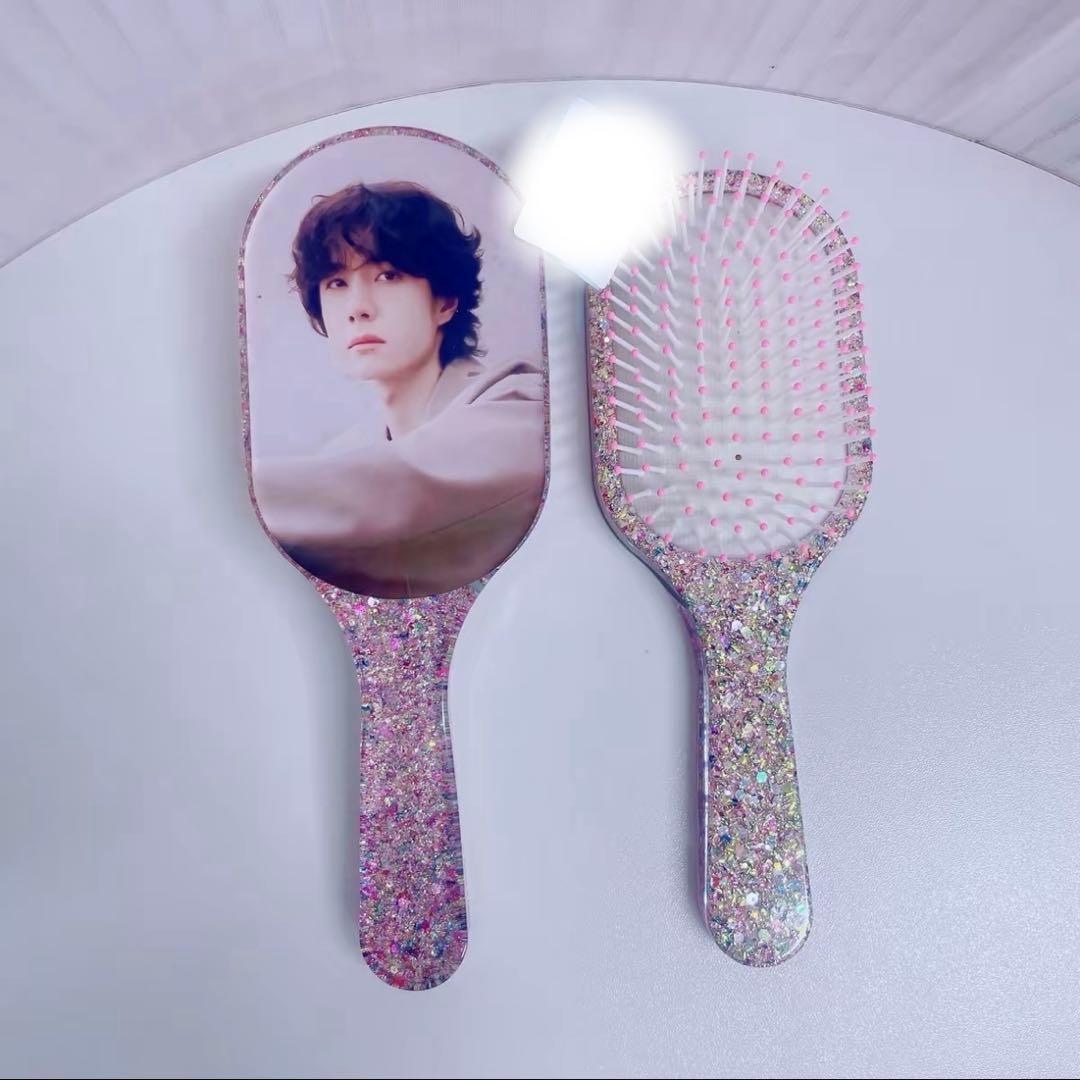 王一博 超大レジンエアークッション付きヘアブラシ　6点セット❣️確認用0119