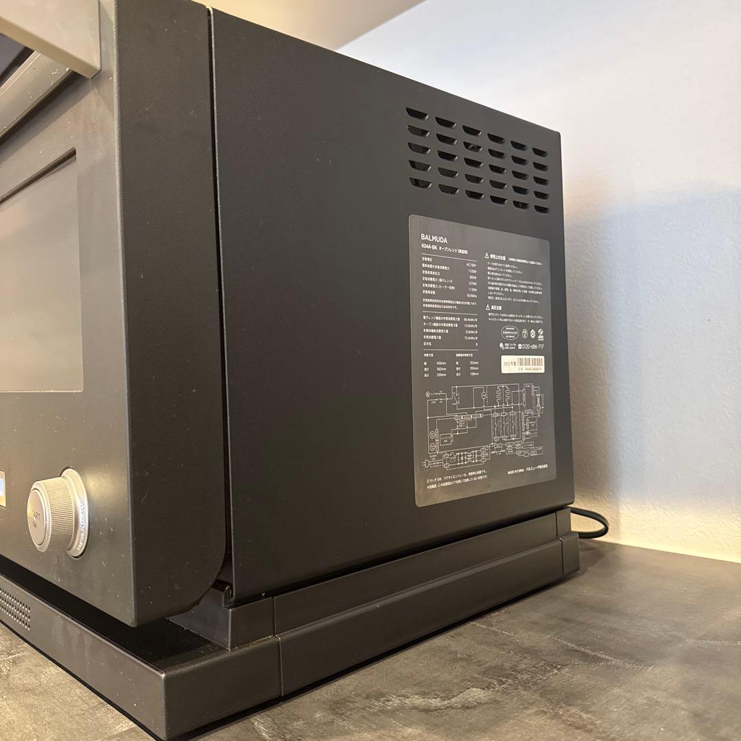 BALMUDA The Range オーブンレンジ K04A-BK 2023年製