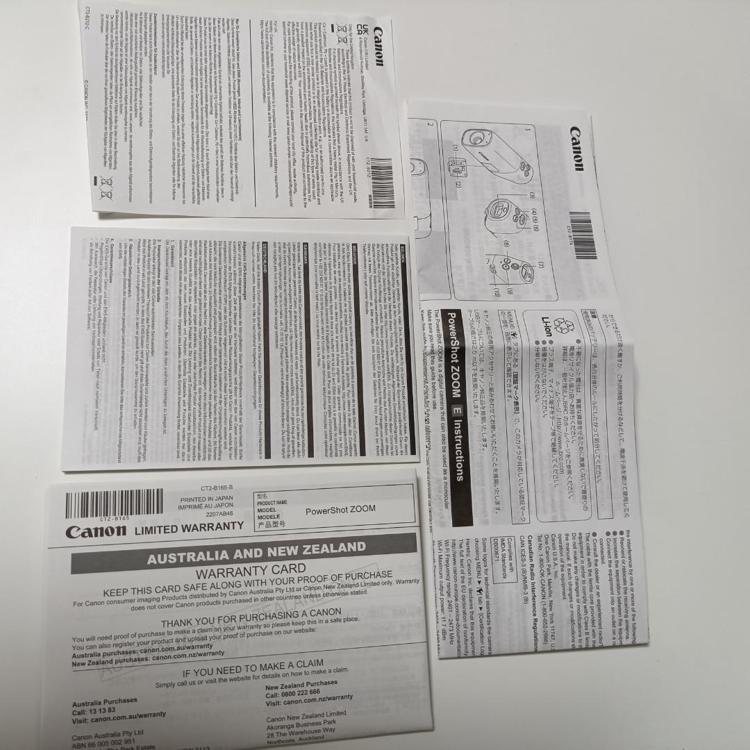 Canon キャノン powershot ZOOM、SDカード、ケース付き
