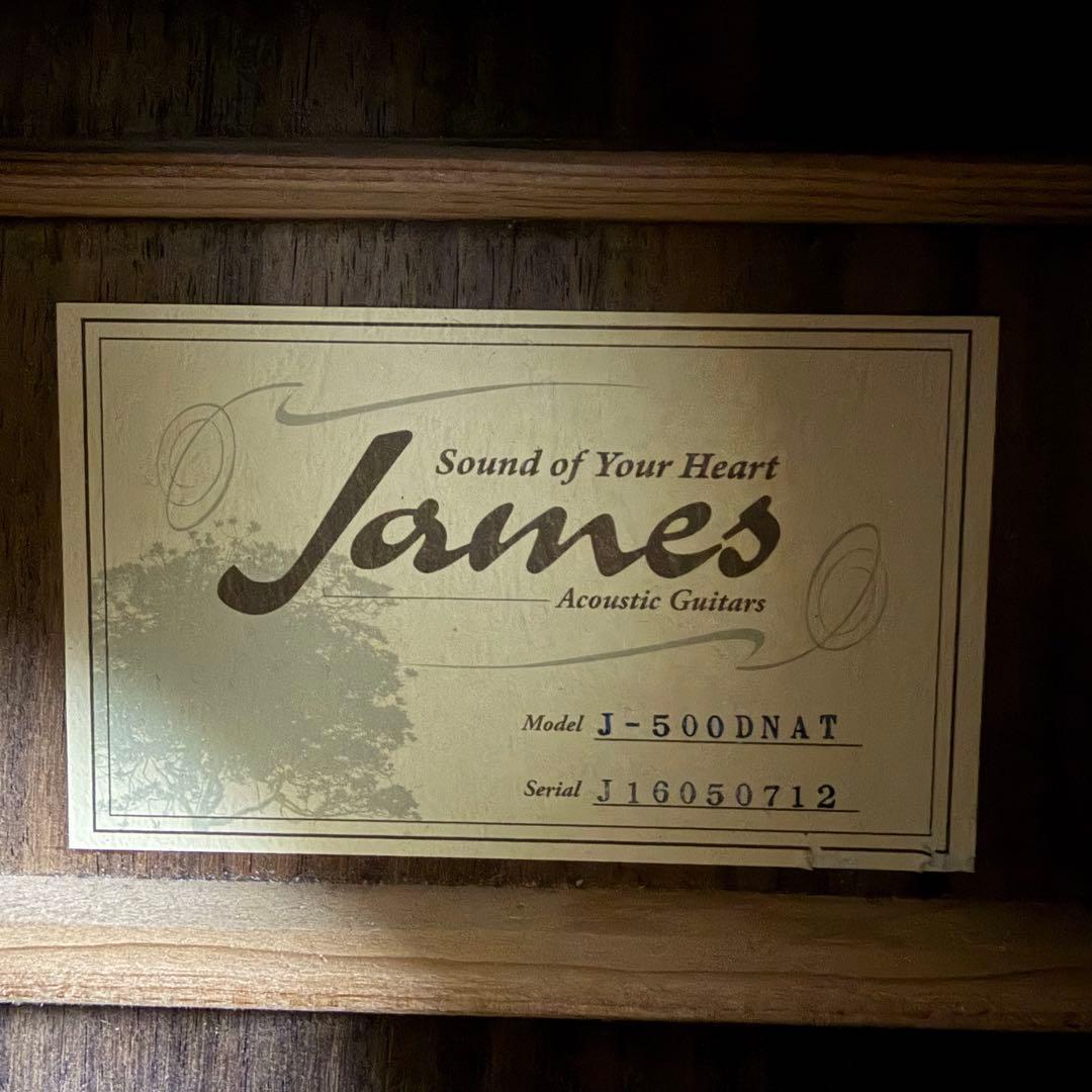 James J500D NATアコースティックギター