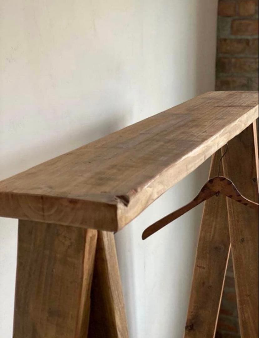 数量限定　特別価格　貴重　古材　ハンガーラック　無垢材　シンプル　ディスプレイ