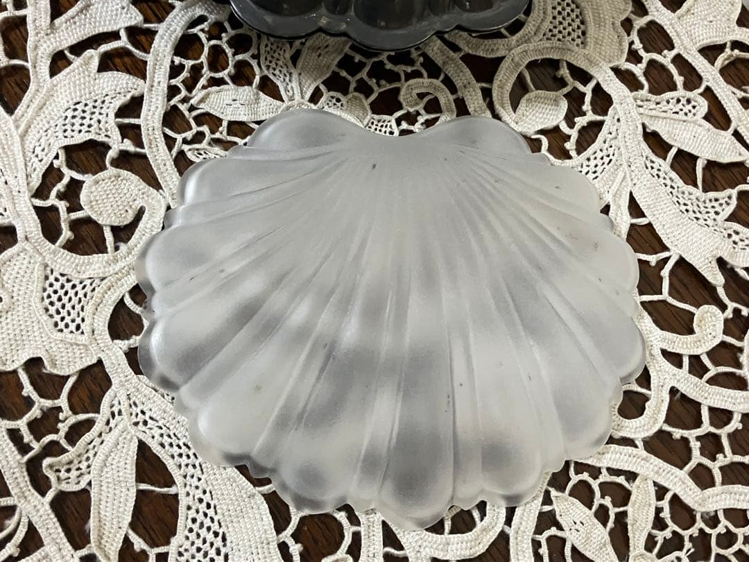 Jack Lou/イギリス　アンティーク　シェル型バターケース