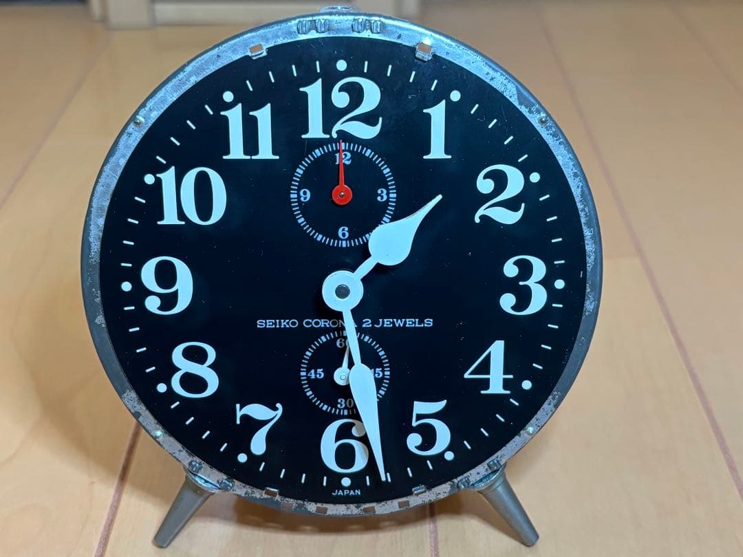 SEIKO CORONA 2 JEWELS カチカチ置き時計
