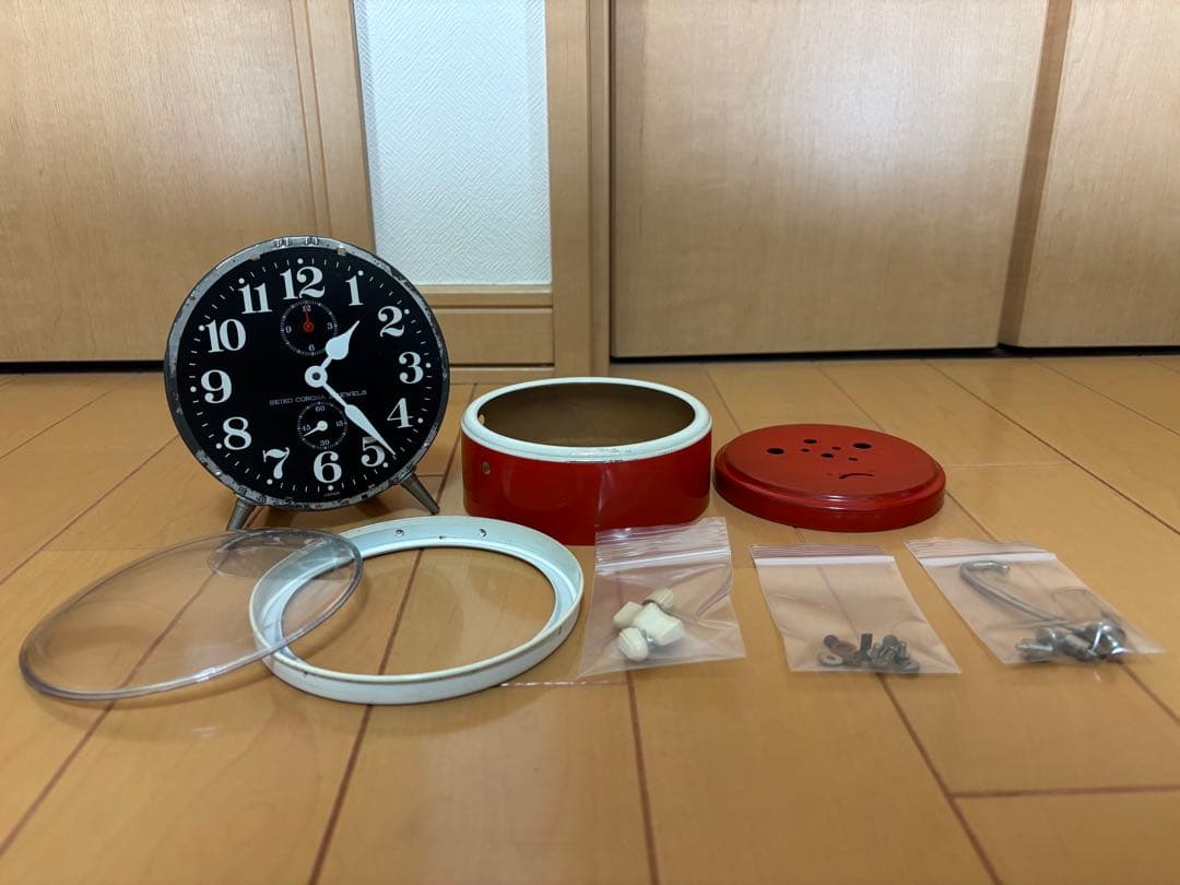 SEIKO CORONA 2 JEWELS カチカチ置き時計