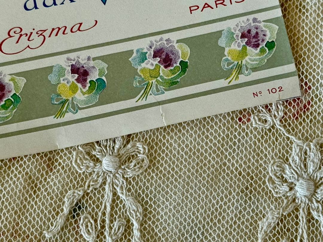 フランス　アンティーク　サボンラベルセットSavon ＊Violettes ＊