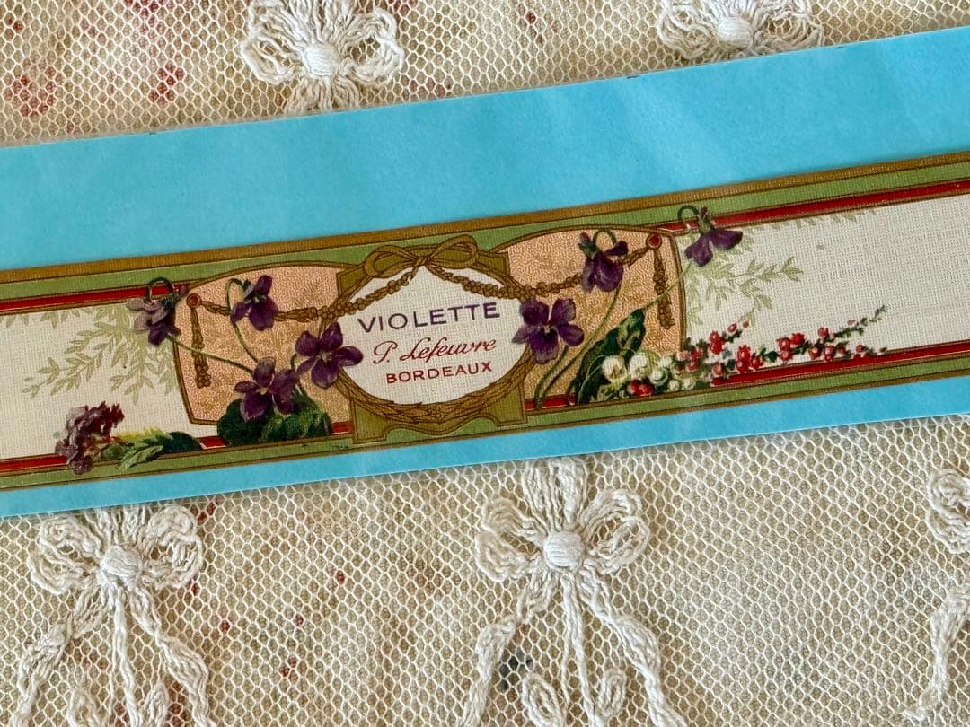 フランス　アンティーク　サボンラベルセットSavon ＊Violettes ＊