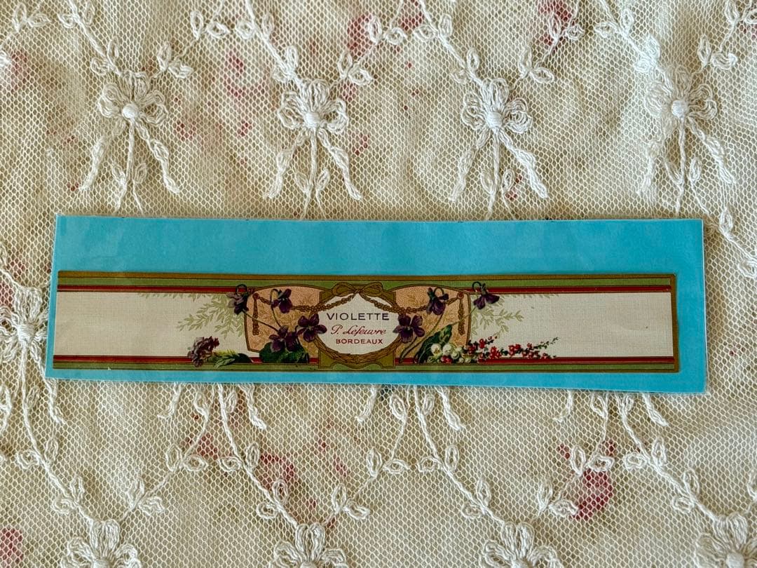 フランス　アンティーク　サボンラベルセットSavon ＊Violettes ＊