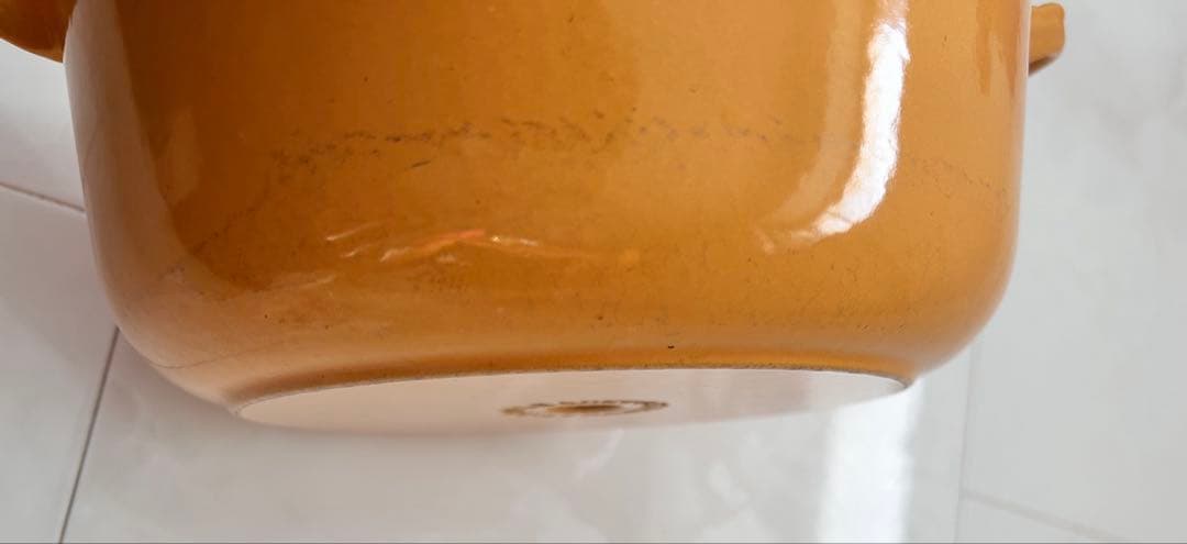 ル・クルーゼ　 両手鍋 20cm イエロー