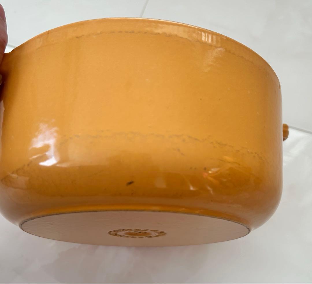 ル・クルーゼ　 両手鍋 20cm イエロー