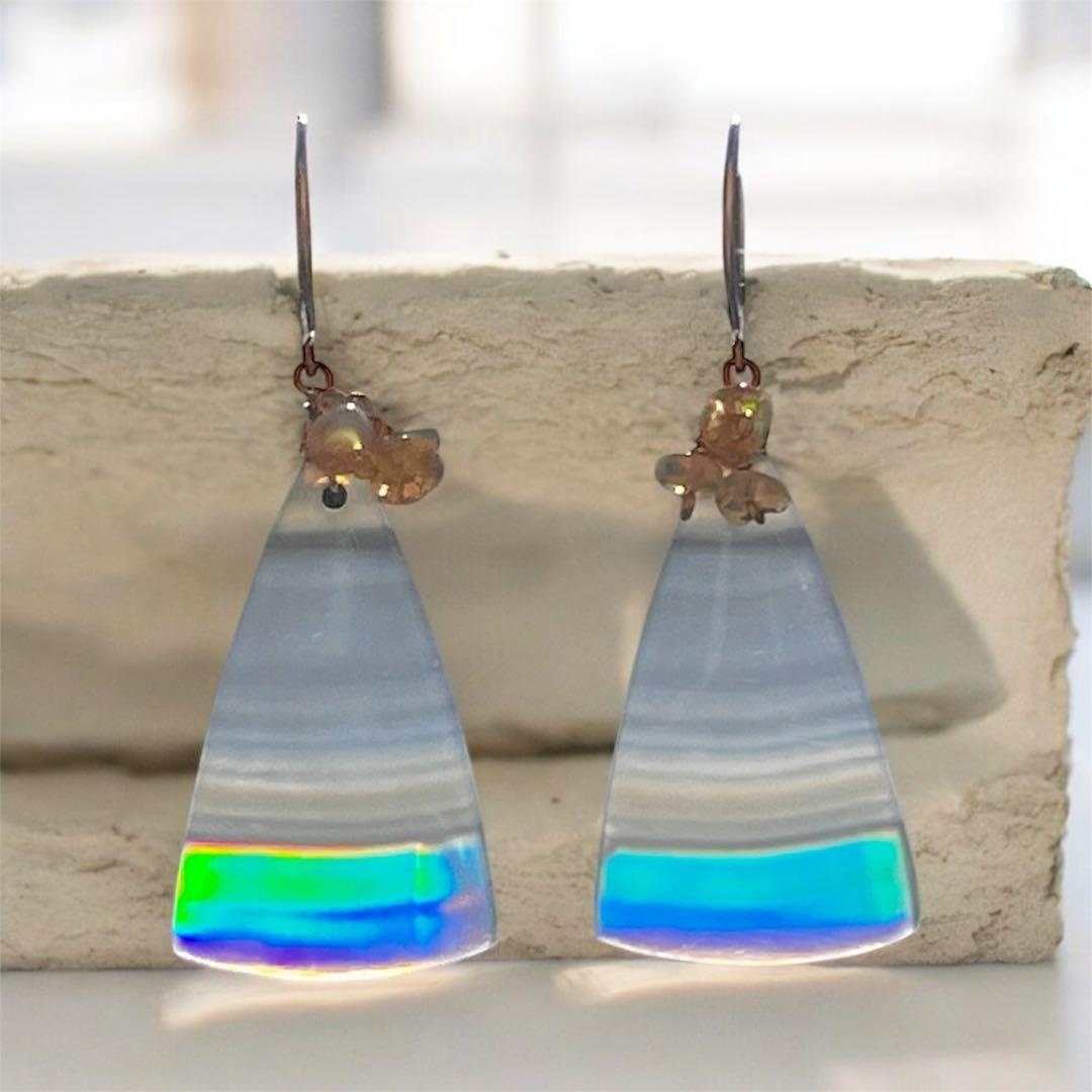 アイリスアゲートのピアス